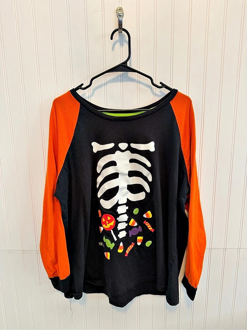 Celebrate! Halloween Skeleton Long Sleeve 3X Like New